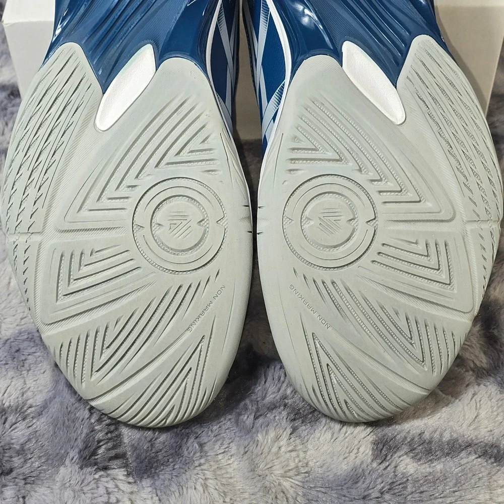 Asics‎ Gel-Rocket 12 Blue/ gray Indoor Court volleyball Sneakers Mens SZ 15